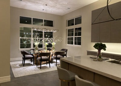 Dining Area with Marble Countertop